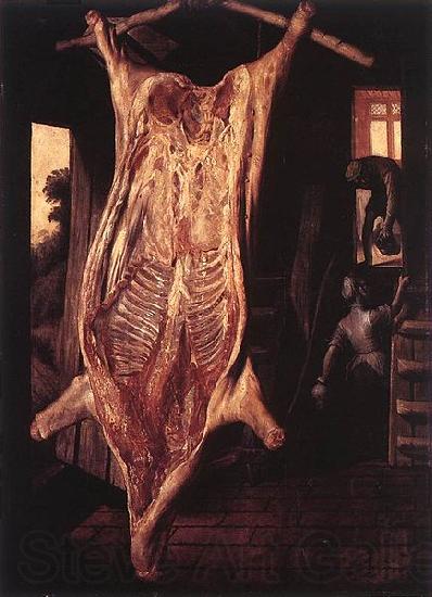 Joachim Beuckelaer Slaughtered Pig Germany oil painting art